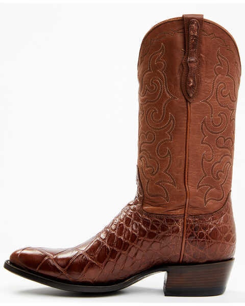 Image #3 - Cody James Men's Exotic American Alligator Western Boots - Medium Toe, Lt Brown, hi-res