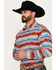 Image #2 - Ariat Men's Pratt Southwestern Striped Print Long Sleeve Snap Western Shirt, Multi, hi-res