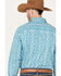 Wrangler 20X Men's Advanced Comfort Paisley Print Long Sleeve Snap Western Shirt, Teal, hi-res