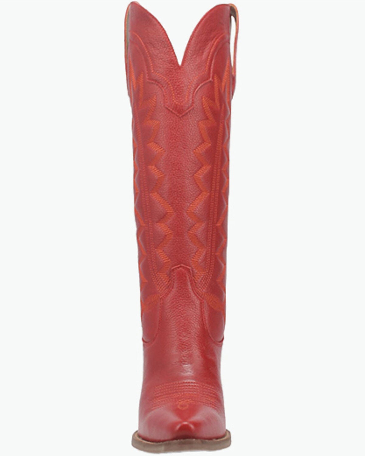 Image #4 - Dingo Women's High Cotton Tall Western Boots - Round Toe, Red, hi-res