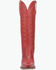 Image #4 - Dingo Women's High Cotton Tall Western Boots - Round Toe, Red, hi-res