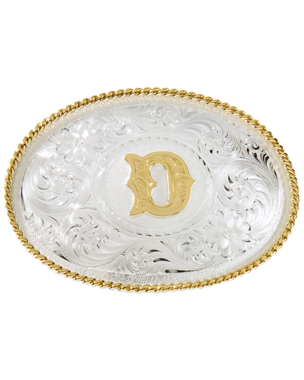 Image #1 - Montana Silversmiths Men's Initial "D" Buckle, Silver, hi-res