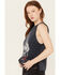 Rock & Roll Denim Women's Shoot for the Stars Sleeveless Tank , Navy, hi-res