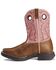 Durango Girls' Western Boots - Square Toe, Tan, hi-res