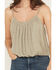 Image #3 - Rock & Roll Denim Women's Studded Elastic Hem Cami, Sage, hi-res