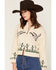 Image #2 - Sadie & Sage Women's Goose Zip-Up Sweater, Cream, hi-res