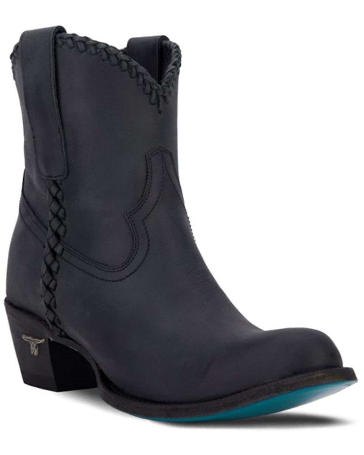 Image #1 - Lane Women's Plain Jane Matte Booties - Round Toe, Black, hi-res