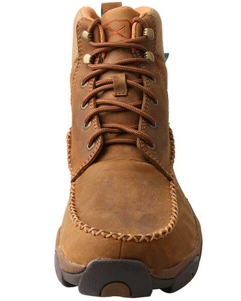 Image #5 - Twisted X Men's Distressed Saddle Work Boots - Composite Toe, Tan, hi-res
