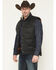 Image #2 - Cody James Men's Oil Slick Snap Lined Vest - Big, Black, hi-res