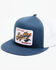 Image #1 - Salty Rodeo Men's Chute Boss Trucker Cap, Blue, hi-res
