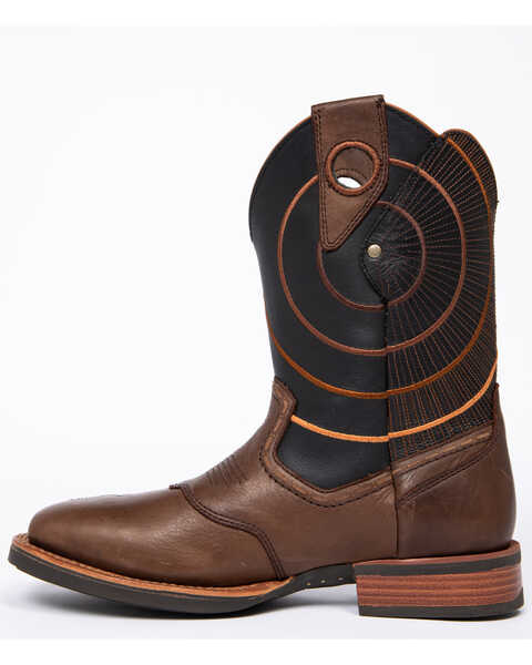 Image #3 - Cody James Men's Extreme Embroidery Western Performance Boots - Broad Square Toe, Brown, hi-res