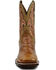 Image #4 - Dan Post Men's Eel Exotic Western Boots - Broad Square Toe, Brown, hi-res