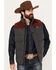 Image #1 - RANK 45® Men's Night Hike Southwestern Print Wool Puffer Vest, Grey, hi-res