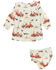 Image #2 - Wrangler Infant Girls' Desert Print Shirt And Diaper Cover - 2 Piece Set, White, hi-res