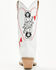Image #5 - Dingo Women's Queen A Hearts Western Boots - Snip Toe, White, hi-res