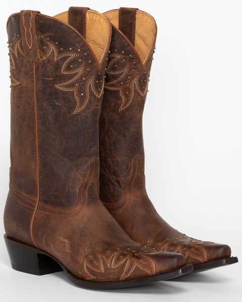 Image #1 - Shyanne Women's Studded Wing Tip Cowgirl Boots - Snip Toe, , hi-res