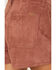 Image #4 - Rock & Roll Denim Women's High Rise Star Microsuede Shorts, Camel, hi-res