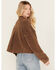 Rock & Roll Denim Women's Corduroy Button-Down Long Sleeve Shirt , Brown, hi-res