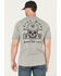 Image #1 - Ariat Men's Rebar Cotton Strong Hardhead Short Sleeve Work T-Shirt, Grey, hi-res