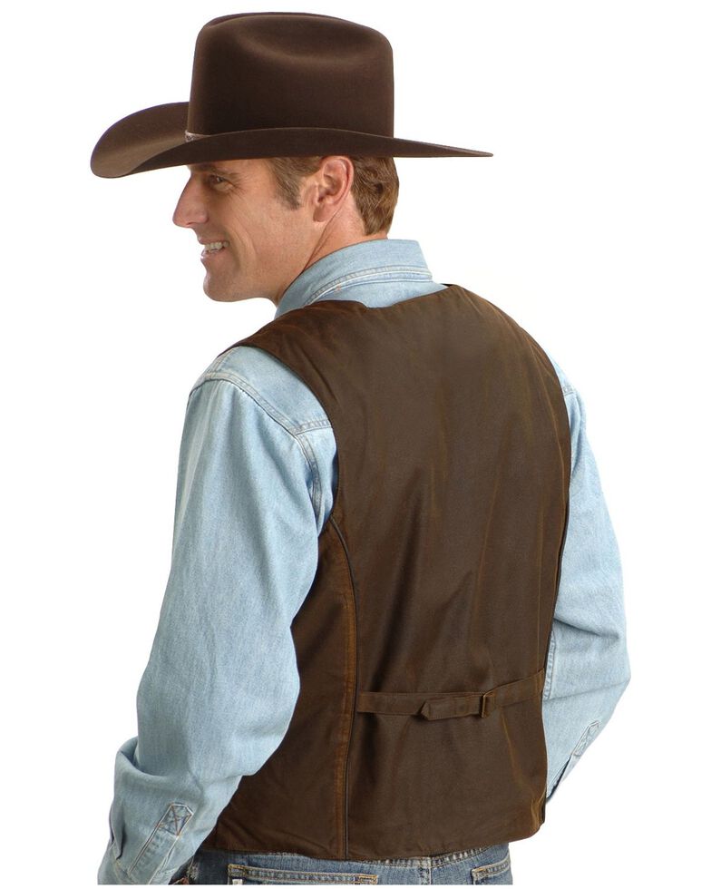 Outback Trading Co. Cliff Dweller Berber Lined Oilskin Vest Sheplers