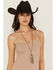 Image #1 - Wonderwest Women's Odette Chain Fringe Necklace, Silver, hi-res