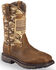 Image #1 - Ariat Men's WorkHog® Patriot Western Boots - Steel Toe, Brown, hi-res