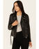 Image #1 - Mauritius Leather Women's Embellished Stars Leather Moto Jacket, Black, hi-res