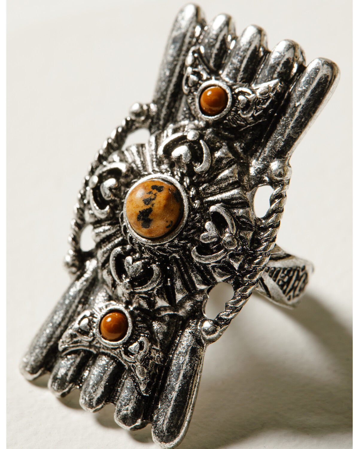 Image #2 - Shyanne Women's Monument Valley Silver Medallion Statement Ring, Silver, hi-res
