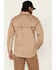 Image #4 - Ariat Men's FR Solid VentTEK Long Sleeve Work Shirt - Tall, Beige/khaki, hi-res