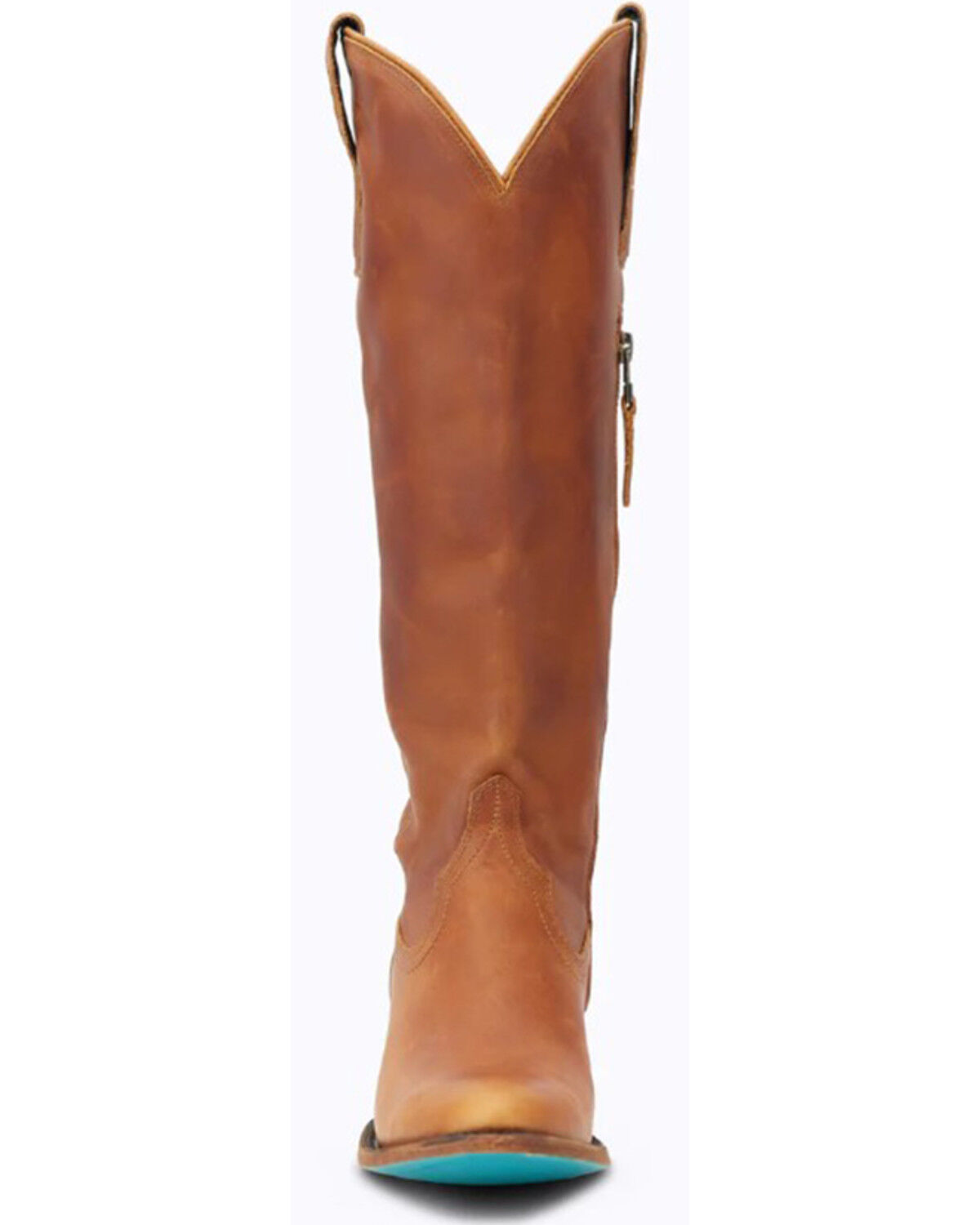 Image #4 - Lane Women's Plain Jane Tall Western Boots - Round Toe, Orange, hi-res