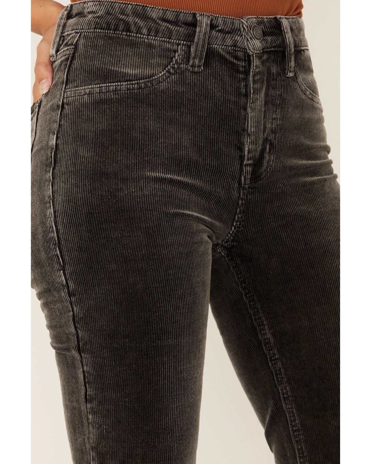 Rock & Roll Denim Women's High Rise Corduroy Bargain Modest