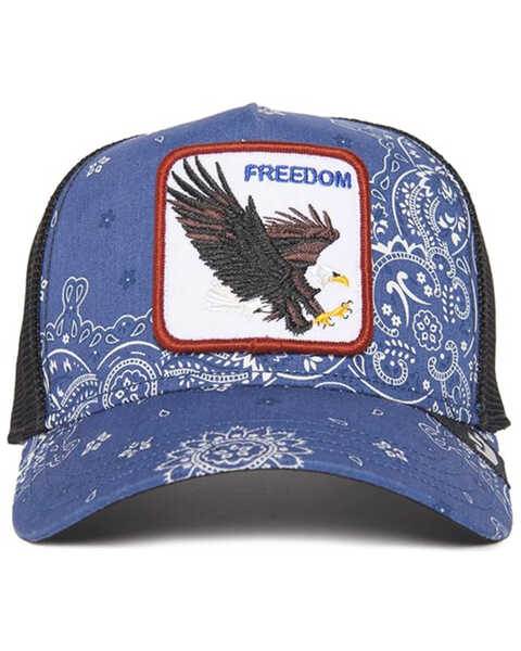 Image #3 - Goorin Bros Men's Freedom Eagle Paisley Print Ball Cap, Navy, hi-res