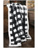 Image #1 - Carstens Home Lumberjack Plaid Sherpa Throw Blanket, White, hi-res