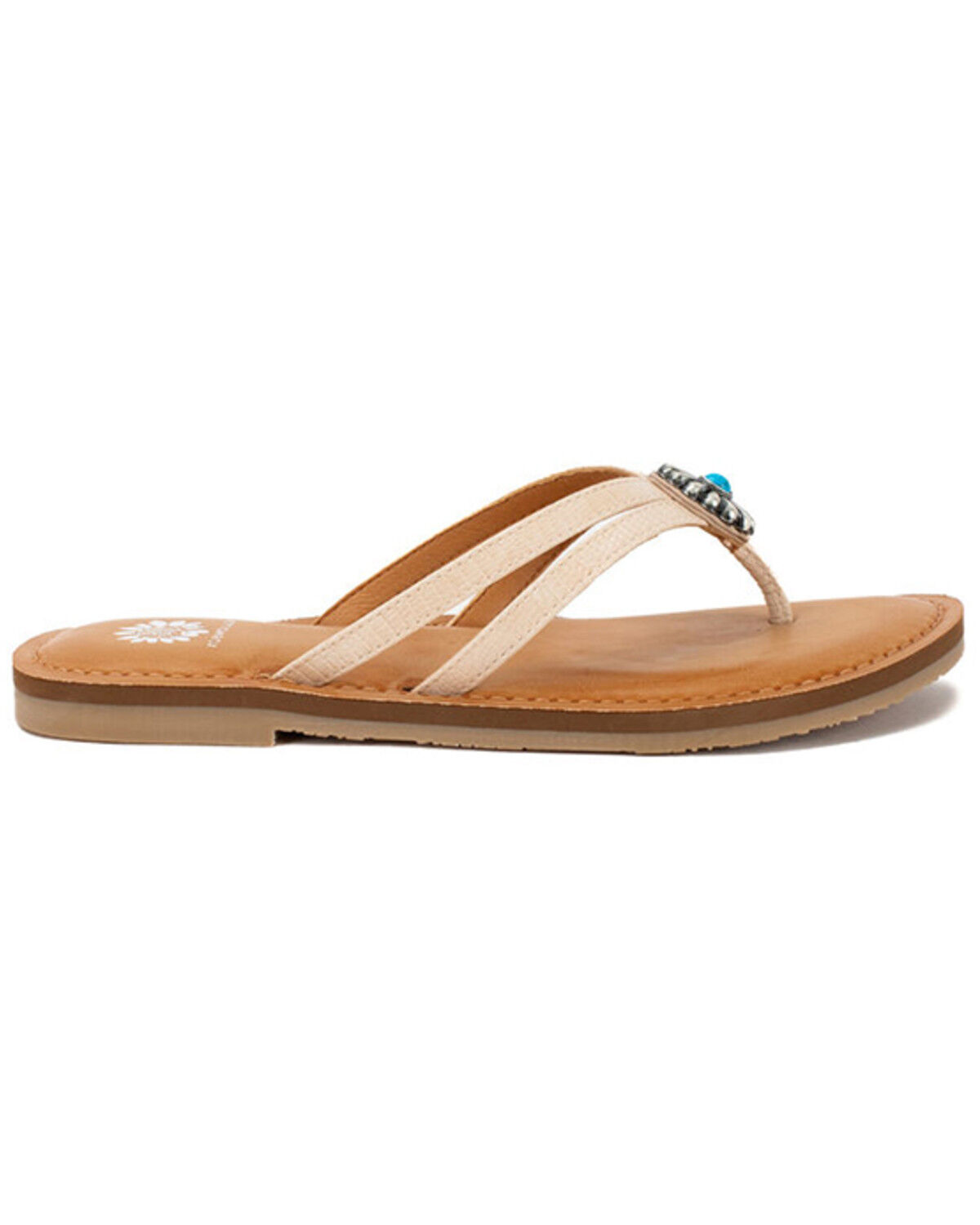 Image #2 - Yellow Box Women's Diggins Flip-Flops, Ivory, hi-res
