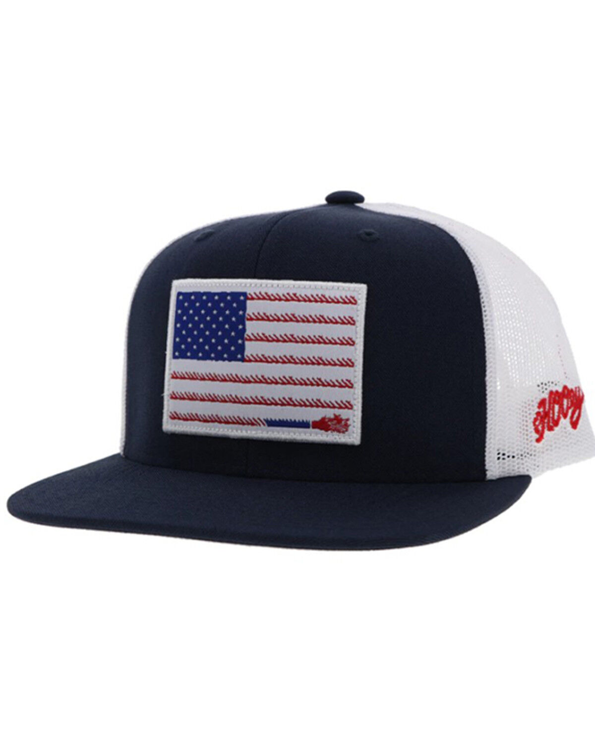 Image #1 - Hooey Men's Liberty Roper Trucker Cap, Navy, hi-res