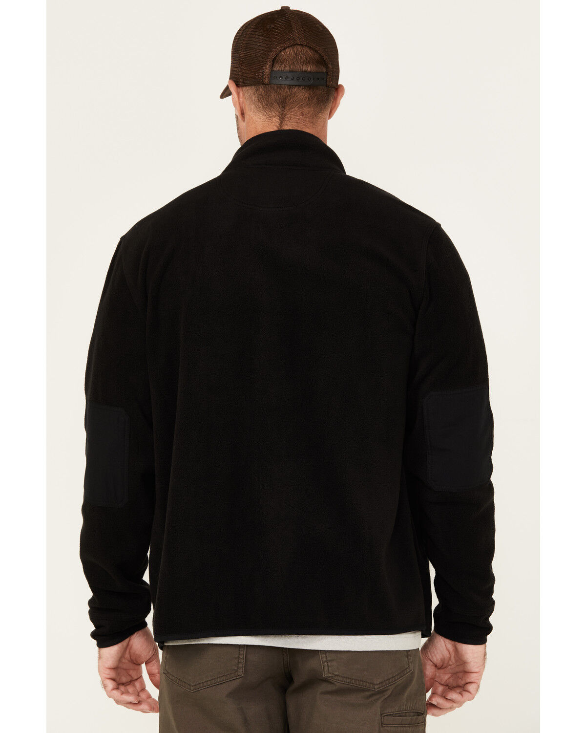 Image #4 - Lucky Brand Workwear Men's Solid Polar Fleece Jacket, Black, hi-res