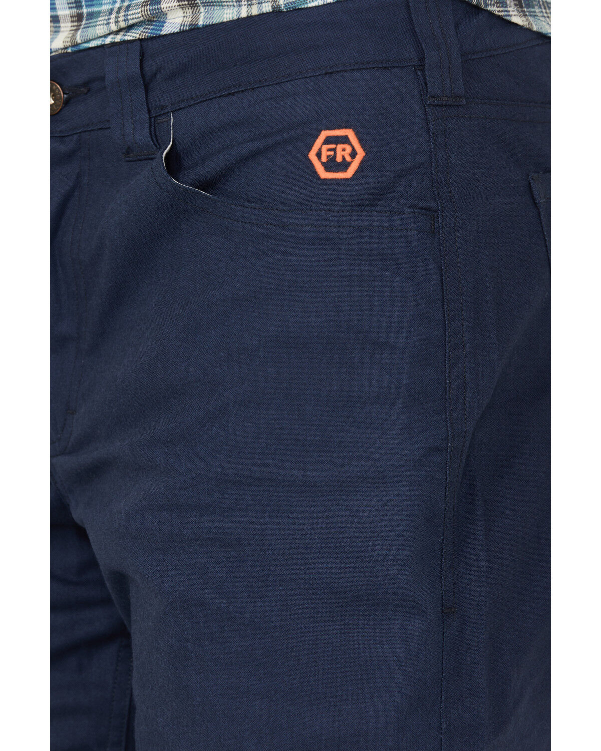 Image #2 - Hawx Men's FR Baraga Lined Twill Straight Ripstop Pants, Navy, hi-res