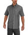 Image #1 - Carhartt Men's Rugged Flex Rigby Short Sleeve Work Shirt - Tall, Charcoal, hi-res