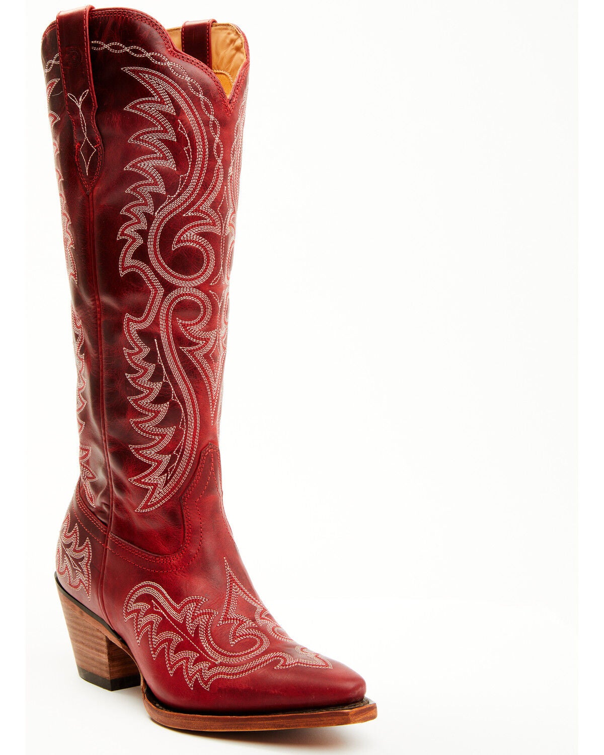 Durango Women's Crush Tall Western Boots - Snip Toe, Red, hi-res