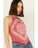 Image #2 - Rock & Roll Denim Women's Bandana Print Sleeveless Tank, Red, hi-res