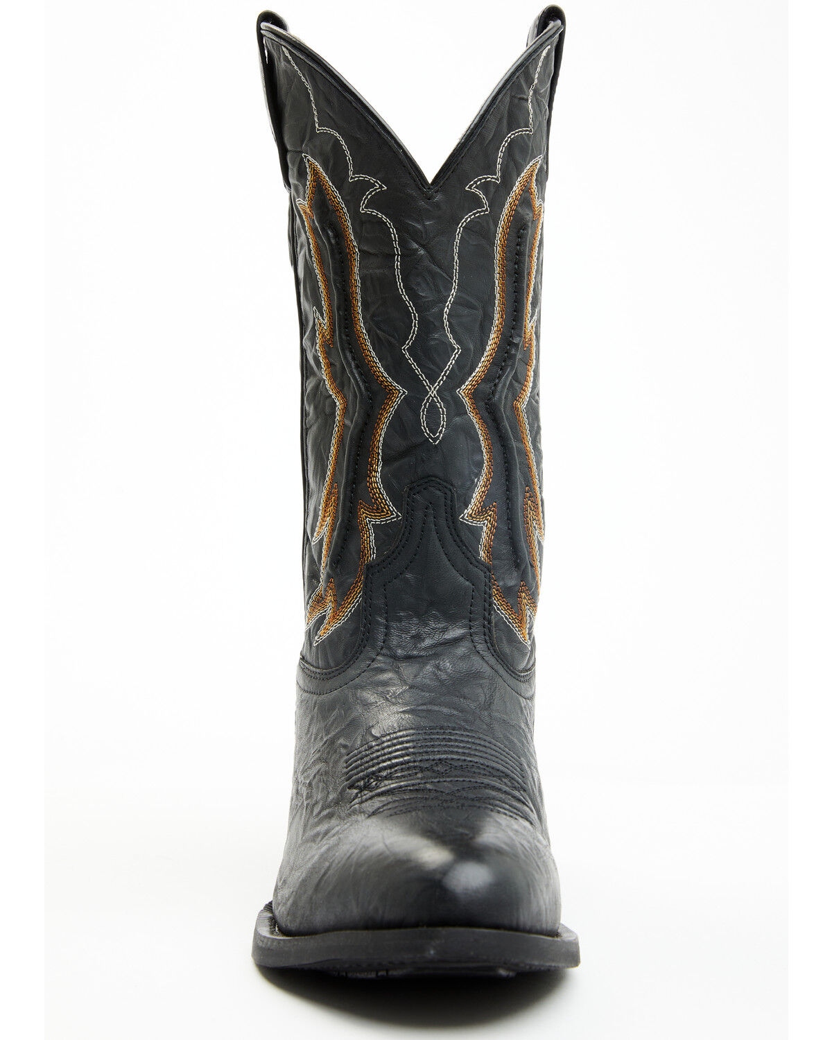 Image #4 - Laredo Men's Fancy Stitch Western Boots - Round Toe, Black, hi-res