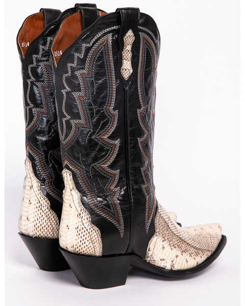 Image #7 - Dan Post Women's Natural Water Snake Triad Cowgirl Boots - Snip Toe , , hi-res