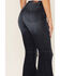 Image #4 - Shyanne Women's Dark Wash Mr Super Flare Destructed Fray Jeans, , hi-res