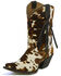 Image #2 - Tony Lama Women's Tri-Color Hair On Calf Cowgirl Boots - Snip Toe, , hi-res