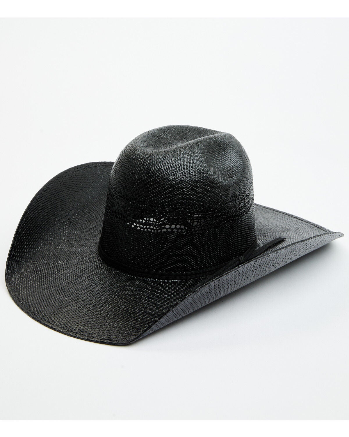 Cody James Hanoverian Straw Cowboy Hat, Black, hi-res