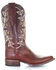 Image #3 - Circle G Women's Cognac Embroidery Western Boots - Square Toe, Cognac, hi-res