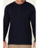 Hawx Men's Thermal Henley Long Sleeve Work Shirt, Navy, hi-res