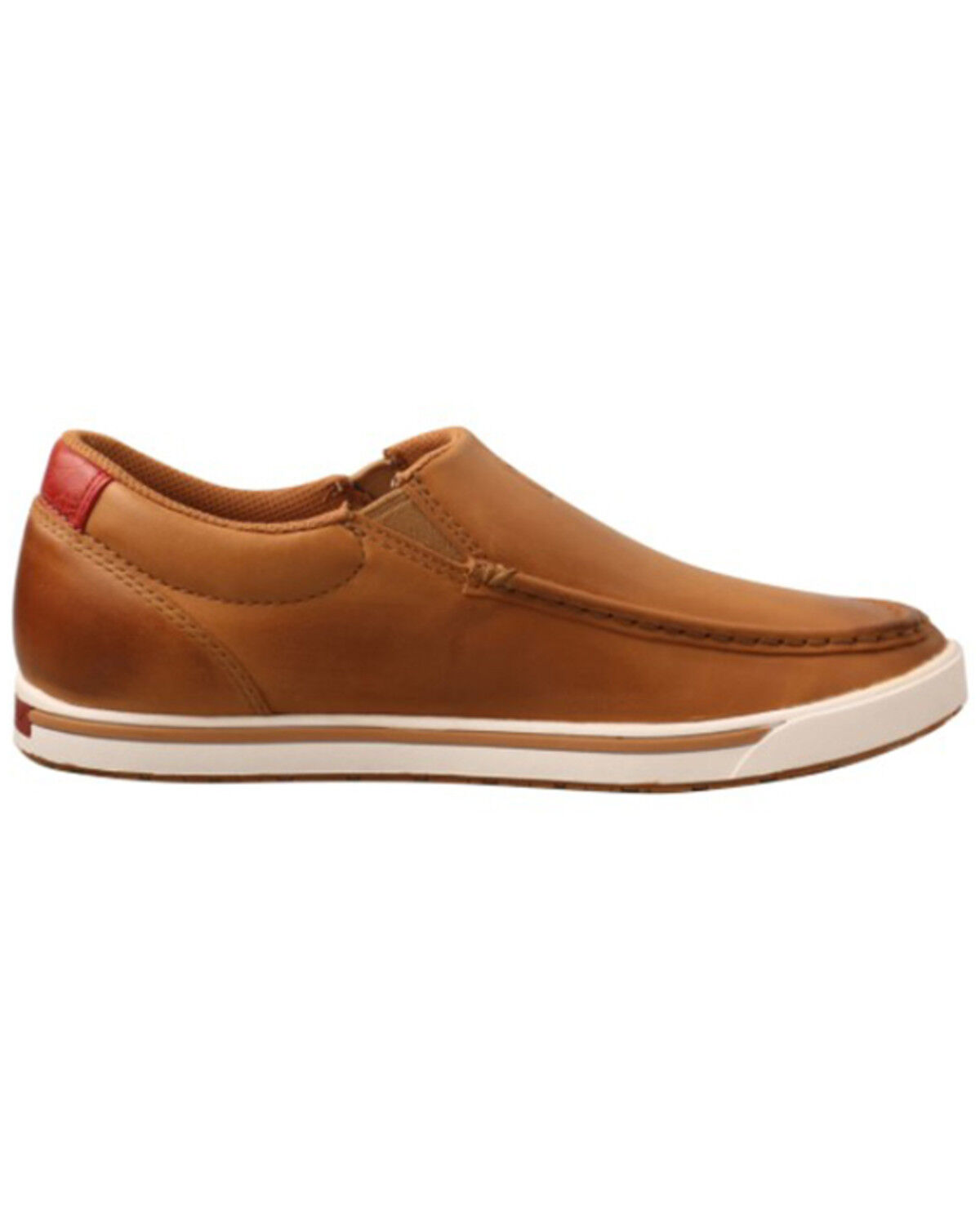 Image #2 - Twisted X Women's Burnished Leather Slip-On Shoes, Brown, hi-res