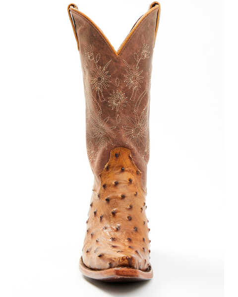 Image #4 - Shyanne Women's Daisie Exotic Full Quill Ostrich Western Boots - Snip Toe, Tan, hi-res