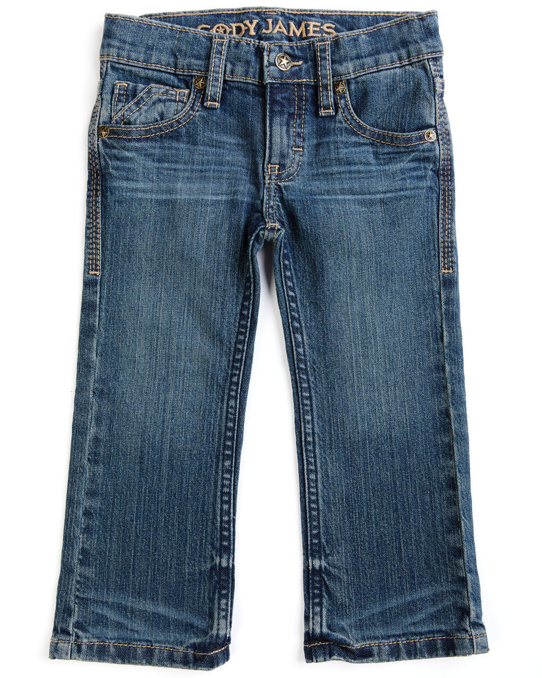 Cody James Toddler-Boys' Saguaro Dark Wash Mid-Rise Stretch Slim Bootcut Jeans , Blue, hi-res